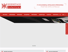 Tablet Screenshot of hermitage.lt